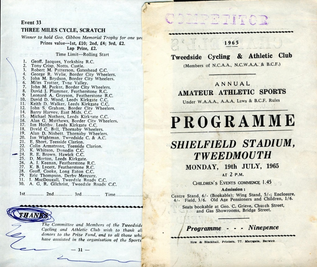 Berwick on Tweed - Shielfield Park : Image credit Nigel Brown